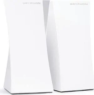 Tower Super-Fast Mesh WiFi Router 2-Pack  Advanced Firewall Security, Parental Controls, and Content Filters  Tri-Band 3 Gbps, 6000 sq. ft. Full Home Coverage per Mesh Router