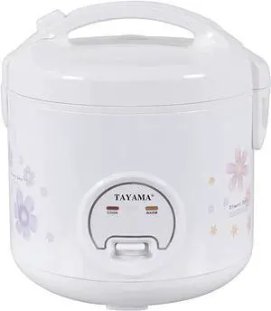 TAYAMA Automatic Rice Cooker & Food Steamer 10 Cup, White (TRC-10RS)