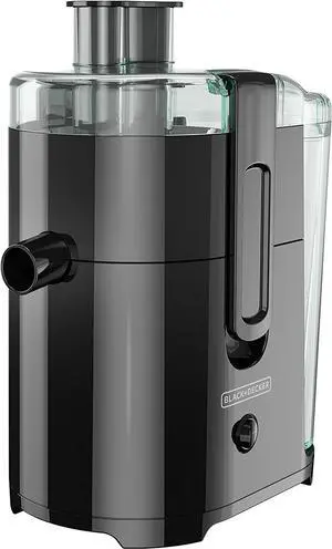 BLACK+DECKER 400-Watt Fruit and Vegetable Juice Extractor, Black, JE2400BD