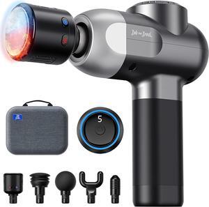 BOB AND BRAD C2 Massage Gun, Deep Tissue Percussion Massager Gun, Muscle Massager with 5 Speeds and 5 Heads, Electric Back Massagers for Professional Athletes Home Gym