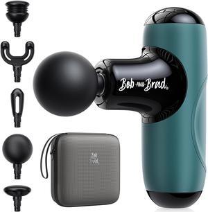 BOB AND BRAD Q2 Mini Massage Gun,Pocket-Sized Green Muscle Massager with Ultra Small & Quiet Muscle Massage Gun with Carry Case,Pain Relief Quiet Electric Handheld Muscle Massager,FSA and HSA Eligible