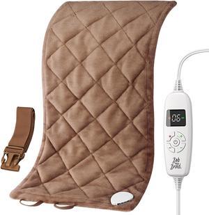 BOB AND BRAD Weighted Heating Pad with Far Infrared Therapy for Back Pain & Cramps Relief, Adjustable Belt Included, Deeper Muscle Relief for Neck and Shoulders, Knee, Leg, FSA HSA Eligible,Nice Gift
