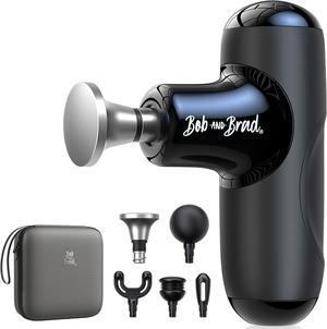 BOB AND BRAD Q2 Max Mini Massage Gun with Metal Head, Deep Tissue Massagerfor Athletes, Pocket-Sized Professional Portable Percussion Muscle Massage Gun,Pain Relief&Quiet, FSA and HSA Eligible