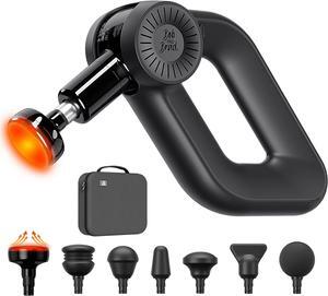 BOB AND BRAD D6 Pro Plus Massage Gun with Heat,Deep Tissue Percussion with 16mm Amplitude, Professional Muscle Massager for Athletes, Quiet Electric Handheld Massager, FSA HSA Eligible,Men Nice Gifts