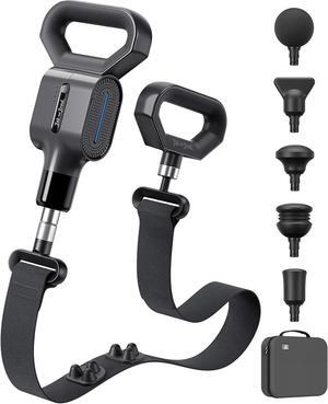 BOB AND BRAD sWAVE Massage Gun with Belt,Handheld Electric Back Massager,Vibrating Deep Tissue Percussion Muscle Massager Gun for Professional Athletes with 8mm Amplitude,FSA & HSA Eligible,Nice Gift