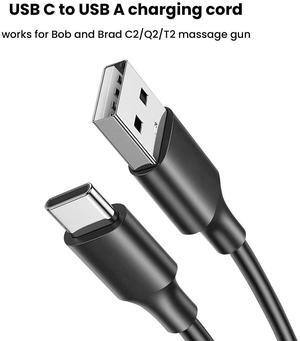 Bob and Brad USB Type C to A Cable Data Fast Charging For C2/T2/Q2/Air 2 Massager Gun USB Cord (the massage gun is not included)