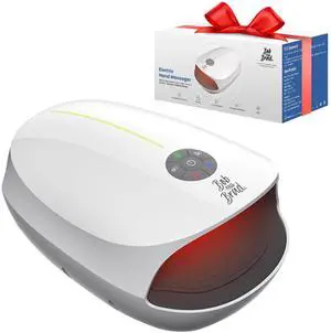 BOB AND BRAD Hand Massager with Heat Compression Comfort Hand Massager for Arthritis and Carpal Tunnel Portable Heated Hand Relieving Deep Tissue Pain Relief Take Care of Hands Best Gift for Men Women