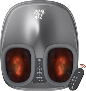 BOB AND BRAD Shiatsu Foot Massager with Heat Remote for Tired Foot Blood Circulation Deep Kneading Electric Feet Massager Machine for Plantar Fasciitis Pain Relief, Idea Gift FSA HSA Eligible
