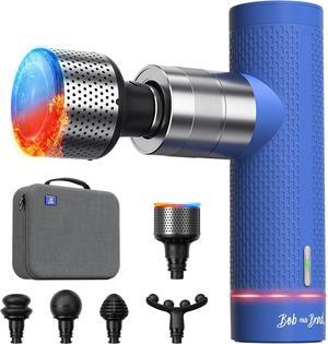Bob and Brad A7 Pro Massage Gun with Heat and Cold Head,Deep Tissue with 11mm Amplitude Portable Muscle Pain Relief Massage ,Ideal Gift for Mom Dad Women Men