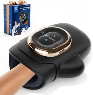Bob and Brad HandSpa Pro Hand Massager with Heat and Compression, Cordless Portable Hand Machine with 8-Zone Finger Division for Targeted Relief, Deep Tissue for Arthritis and Carpal Tunne Pain Relief