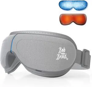 Bob and Brad EyeOasis 3 Eye Massager with Heat and Cooling Therapy, Professional Comfort for Eyes Strain Relief, Quiet Eye Mask with Customizable Music, FSA HSA Eligible