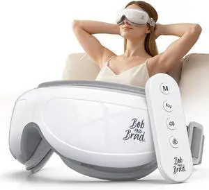 Bob and Brad Heated Eye Massager with Remote and Compression, EyeOasis 2 Plus Eye Mask for Dry Eyes Relief Improve Sleep, FSA Eligible/HSA Eligible, Idea Gift for Pain Relief