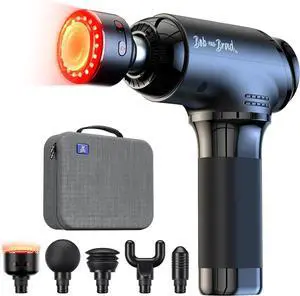 Bob and Brad T2 Ultra Massage Gun with Infrared Light and Heat Therapy, Deep Tissue Portable  Back Massager for Pain Relief, Professional Percussion Massager for Athletes, FSA HSA Eligible, Idea Gift