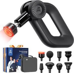 BOB AND BRAD D6 Ultra Massage Gun with Infrared Light, Deep Tissue Percussion with 16mm Amplitude, Professional Muscle Massager for Athletes, Electric Handheld Massager BOB AND BRAD D6 Ultra Massage Gun with Infrared Light, Deep Tissue Percussion with 16mm Amplitude, Professional Muscle Massager for Athletes, Electric Handheld Massager