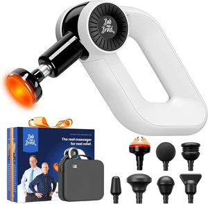 Bob and Brad Deep Tissue Percussion Massage Gun D6 Pro Plus with Heat Therapy, 16mm Amplitude & 85lbs Stall Force, Professional Muscle Massager for Athletes Back Pain Relief Bob and Brad Deep Tissue Percussion Massage Gun D6 Pro Plus with Heat Therapy, 16mm Amplitude & 85lbs Stall Force, Professional Muscle Massager for Athletes Back Pain Relief