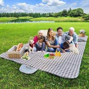 steelway Picnic Blankets,Extra Large Beach Blanket,Waterproof Sandproof Picnic Blanket Foldable Outdoor Mat for Travel Park Grass,Beach, Picnic, Campining,Kids ,118''x59''