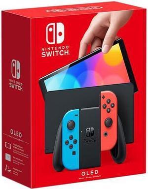 Nintendo Switch  OLED Model w/ Neon Red & Neon Blue Joy-Con (Japanese Version) - OEM