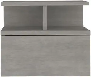 Floating Nightstand Flopini, One Drawer -  Concrete Gray