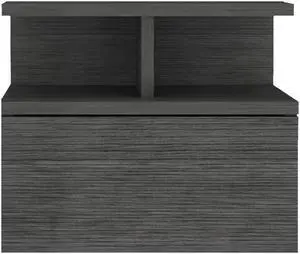 Floating Nightstand Flopini, One Drawer -  Smokey Oak