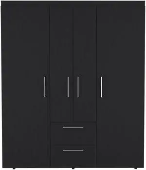 Armoire Elma, Bedroom, Black