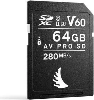 Angelbird AV PRO SD Card MK2 - V60-64 GB - SDXC UHS-II - SD Card - for 4K - Photo and Video