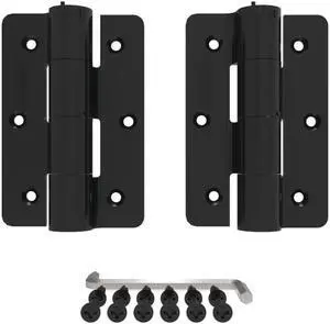 3.125 In. X 4.875 In. Aluminum Black Standard Butterfly Hinge (2-Pack) 3.125 In. X 4.875 In. Aluminum Black Standard Butterfly Hinge (2-Pack)