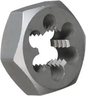 7/8 In.-20 Carbon Steel Hex Re-Threading Die