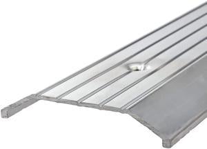 3 In. X 36 In. Silver Fluted Top Saddle Threshold