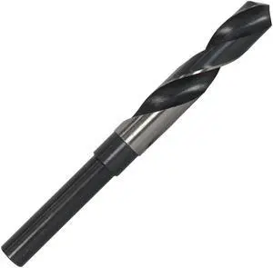 1-1/4 in. High Speed Steel Black and Bright Reduced Shank Twist Drill Bit with 1/2 in. Shank