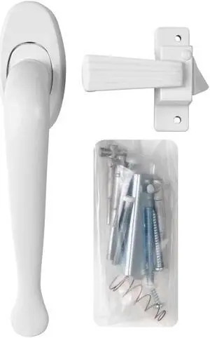 Villa White Pull Handle Latch