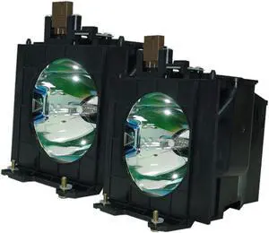 Jaspertronics Original ET-LAD40W Lamp & Housing TwinPack for Panasonic Projectors - Fits PT-D4000-DUAL, PT-FD400-DUAL, ET-LAD40W & More - 2 Units Per Pack with 1 Year Warranty
