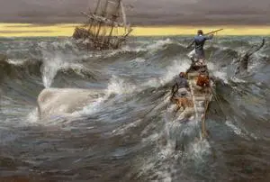 Moby Dick by Andy Thomas - Paper Limited Edition S/N 300 20x28 - Collectible Literary Art