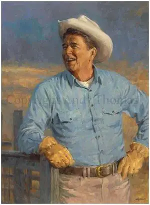 Reagan Notecards by Andy Thomas - Set of 10 Cards (4"x6") - Celebrate The legacy of Ronald W. Reagan, from college football star to beloved 40th President of The United States.