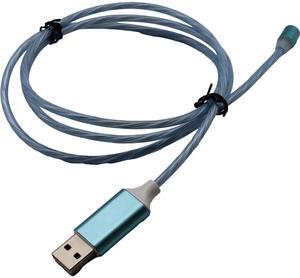 Jaspertronics Flowing LED Charging Cables with Quick Disconnect Magnetic Tips for Smart Phones, Tablets, and More!