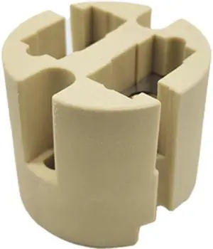 Jaspertronics GY22 GX22 Lamp Holder Ceramic Socket 10,000W 500V 20A Pulse Rated 15kV T350 High-Temp Lamp Base for Metal Halide & Hot-Restrike Lamps Durable Copper Contacts No Leads