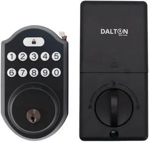Dalton Z06 Smart Lock - Budget-Friendly Deadbolt, PIN Code & Key Access, Auto-Lock, Anti-Peep PIN, Vacation Mode, Aluminum Alloy, Easy Install, 1-Year Electronic Warranty - Black