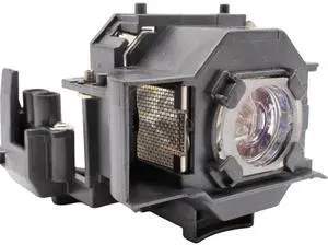 Jaspertronics Original ELP-LP34 Lamp & Housing for Epson Projectors - Fits EMP-62C, EMP-82, Powerlite-76C, Powerlite-82C, V13H010L34 & More - 1 Unit Per Pack with 1 Year Warranty