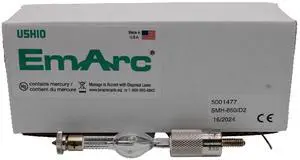 Ushio EmArc Enhanced SMH-850/D2 Metal Arc Discharge Lamp - Precision Follow Spot and Searchlight Lamp for Stage, Search, and High-Intensity Lighting Applications - SMH-850/D2 Ushio EmArc Enhanced SMH-850/D2 Metal Arc Discharge Lamp - Precision Follow Spot and Searchlight Lamp for Stage, Search, and High-Intensity Lighting Applications - SMH-850/D2