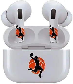 AirSkins - Decals for AirPods Pro & Pro 2, Basketball Player Design Scratch-Resistant Precision Fit Wireless Charging Friendly Easy Application Durable Protection for Earbuds & Case