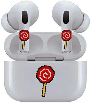 AirSkins - Decals for AirPods 3, LoliPop Design, Scratch-Resistant, Precision Fit, Wireless Charging Friendly, Easy Application, Durable Protection for Earbuds & Case