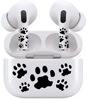 AirSkins - Decals for AirPods 4, Paws Design, Scratch-Resistant, Precision Fit, Wireless Charging Friendly, Easy Application, Durable Protection for Earbuds & Case
