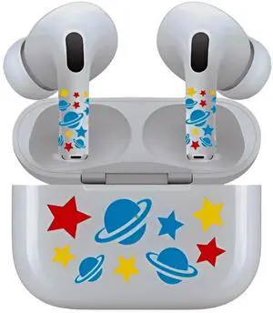 AirSkins - Decals for AirPods 4, Planets Design, Scratch-Resistant, Precision Fit, Wireless Charging Friendly, Easy Application, Durable Protection for Earbuds & Case
