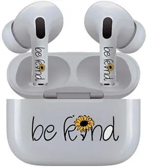 AirSkins - Decals for AirPods 4, Be Kind Design, Scratch-Resistant, Precision Fit, Wireless Charging Friendly, Easy Application, Durable Protection for Earbuds & Case