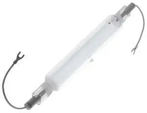 Ushio MHL Metal Halide UV Lamp MHL-280L, 5000091, 8000W, 400-450nm Spectral Range, Ceramic Base, Spade Tongue Contact, Diazo Ushio MHL Metal Halide UV Lamp MHL-280L, 5000091, 8000W, 400-450nm Spectral Range, Ceramic Base, Spade Tongue Contact, Diazo