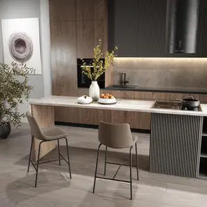 ASARUDA Counter Chairs Set of 2, 25H Seat Bar Stools Chairs with Metal Legs, Dinning Chairs with Upholstered Seat and Footrest, Holds 250 Lbs, Easy Assembly for Living Room, Light Brown