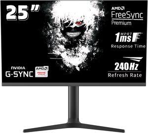 24.5 inch Gaming Monitor 240Hz 1ms MPRT Full HD 126% sRGB 350cd/m² Brightness FreeSync black