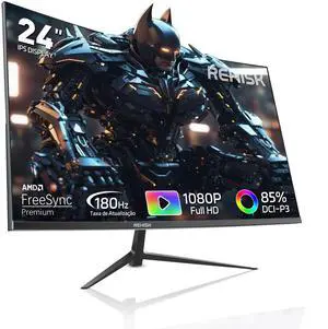 New 24" 180Hz Curved Gaming Monitor FHD 1080P 1ms Response FreeSync Ultra-Thin VESA Ready for PS5 Xbox PC #New egg