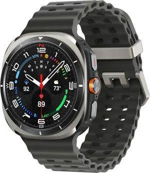 Samsung Watch 7 Ultra 2025 LTE Ai (47mm) SM-L705F (Tmobile Mint Tello & Global), Rate Tracking, Sleep Fitness Tracker, GPS (Titanium Silver/Black Band SM-L705FZS1GTO)