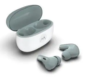 Motorola Moto Buds 2 In-Ear Headphones, 11mm Dynamic Drivers, Active Noise Cancellation, Bluetooth 6.0, Low-Latency HD Audio (PANTONE Grey Mist) Motorola Moto Buds 2 In-Ear Headphones, 11mm Dynamic Drivers, Active Noise Cancellation, Bluetooth 6.0, Low-Latency HD Audio (PANTONE Grey Mist)