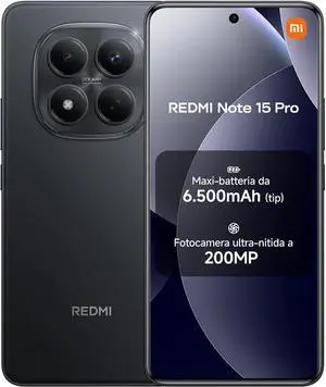 XIAOMI Redmi Note 15 Pro 4G LTE Ai (for Tmobile Mint Tello & Global) (256GB + 8GB) 6.77" 120Hz 200MP AI Camera Model 25100RA69G Unlocked Dual Sim Liberado (Black) XIAOMI Redmi Note 15 Pro 4G LTE Ai (for Tmobile Mint Tello & Global) (256GB + 8GB) 6.77" 120Hz 200MP AI Camera Model 25100RA69G Unlocked Dual Sim Liberado (Black)